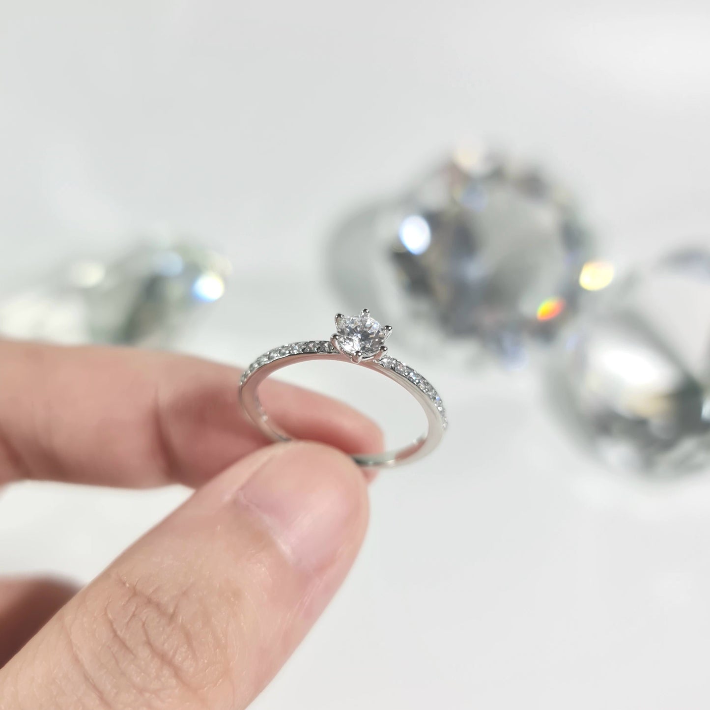 'Diana' - Elegant Round CZ