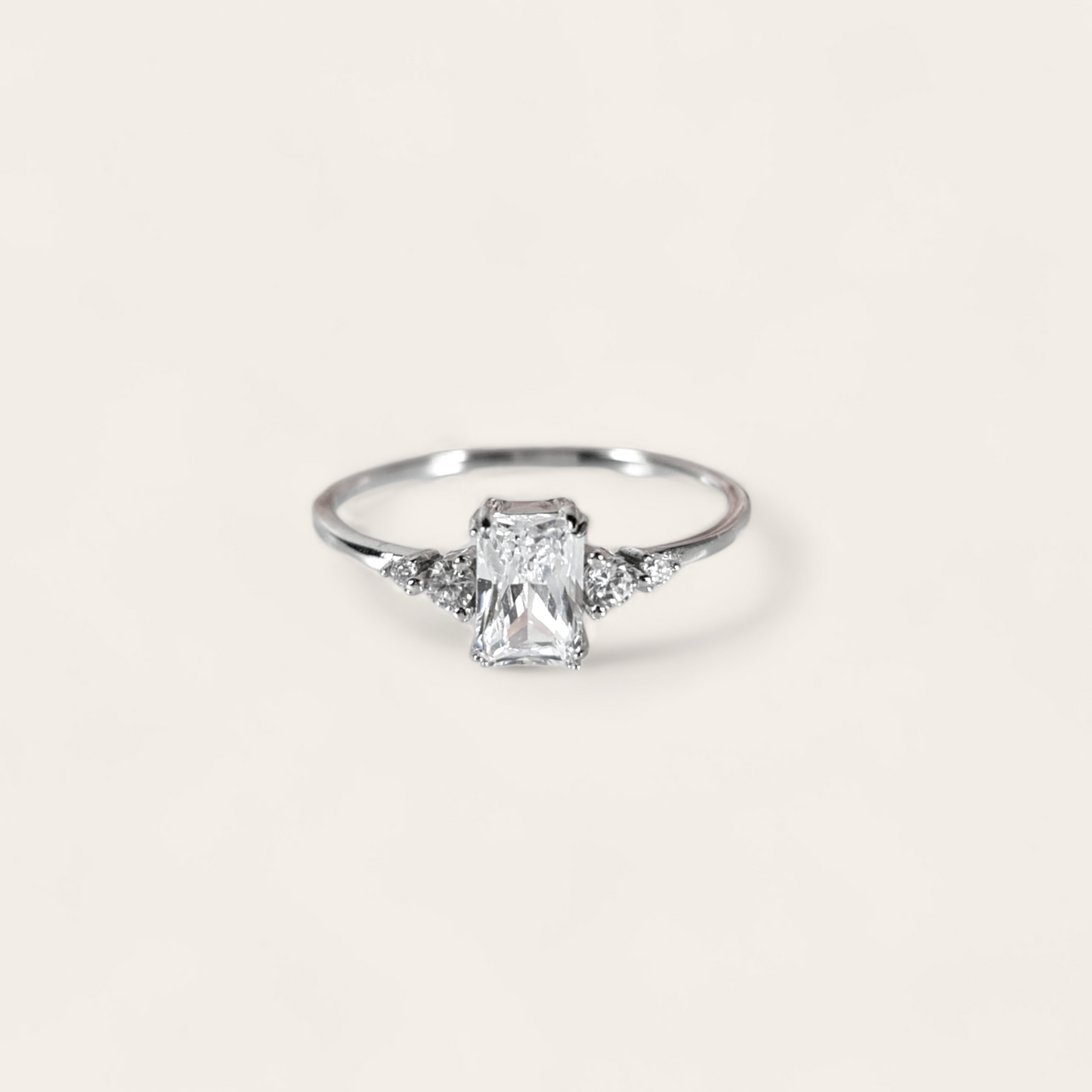 'Reign' - Elegant Rectangle Cubic Zirconia