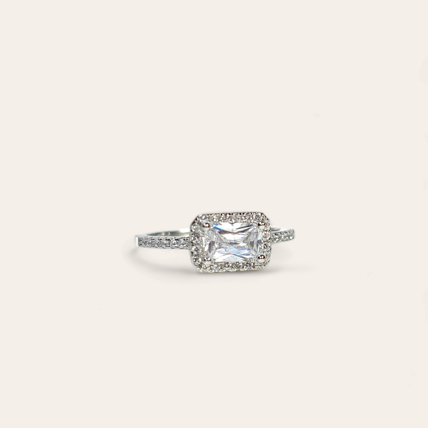 'Talia' - Sparkling Rectangle Cut CZ