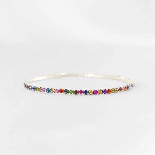 'Samara' - Rainbow Tennis Bracelet