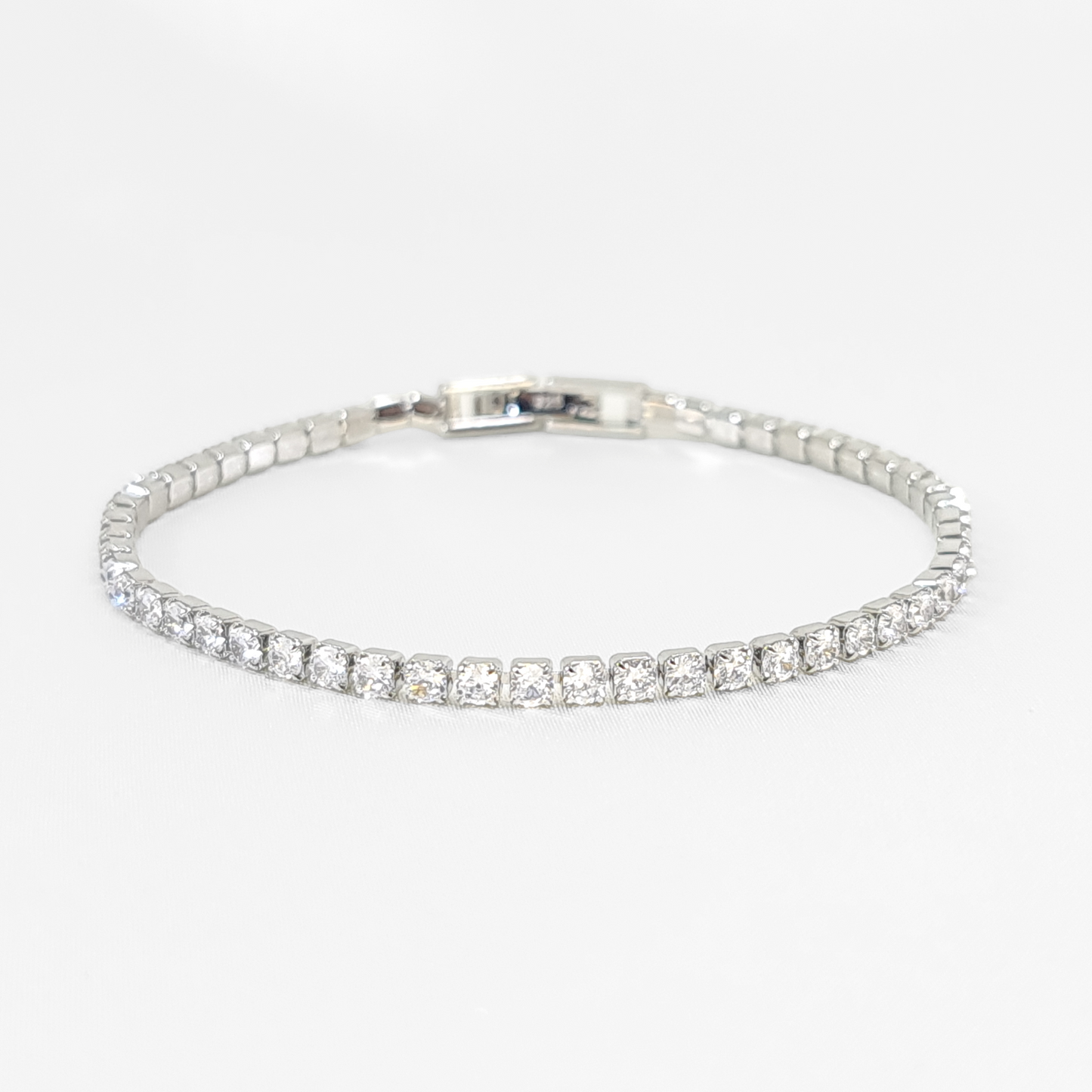 'Noura' - Silver Tennis Bracelet