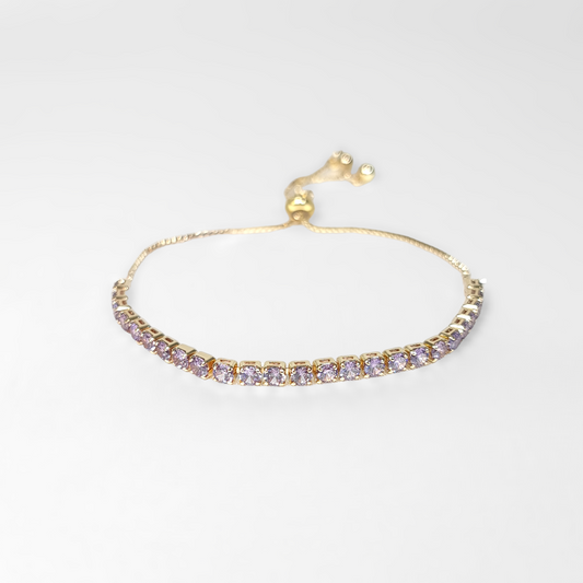 'Valeria' - Purple Tennis Bracelet