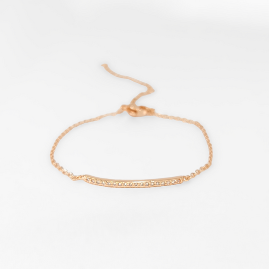 'Isla' - Bar Link CZ Bracelet