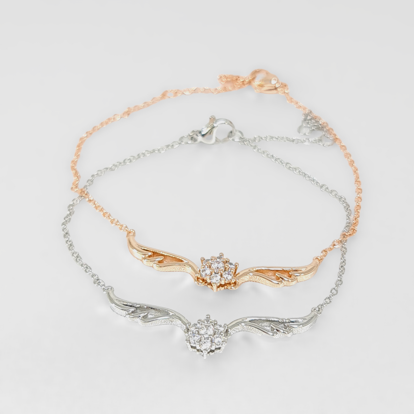 'Angela' - Flower CZ Bracelet