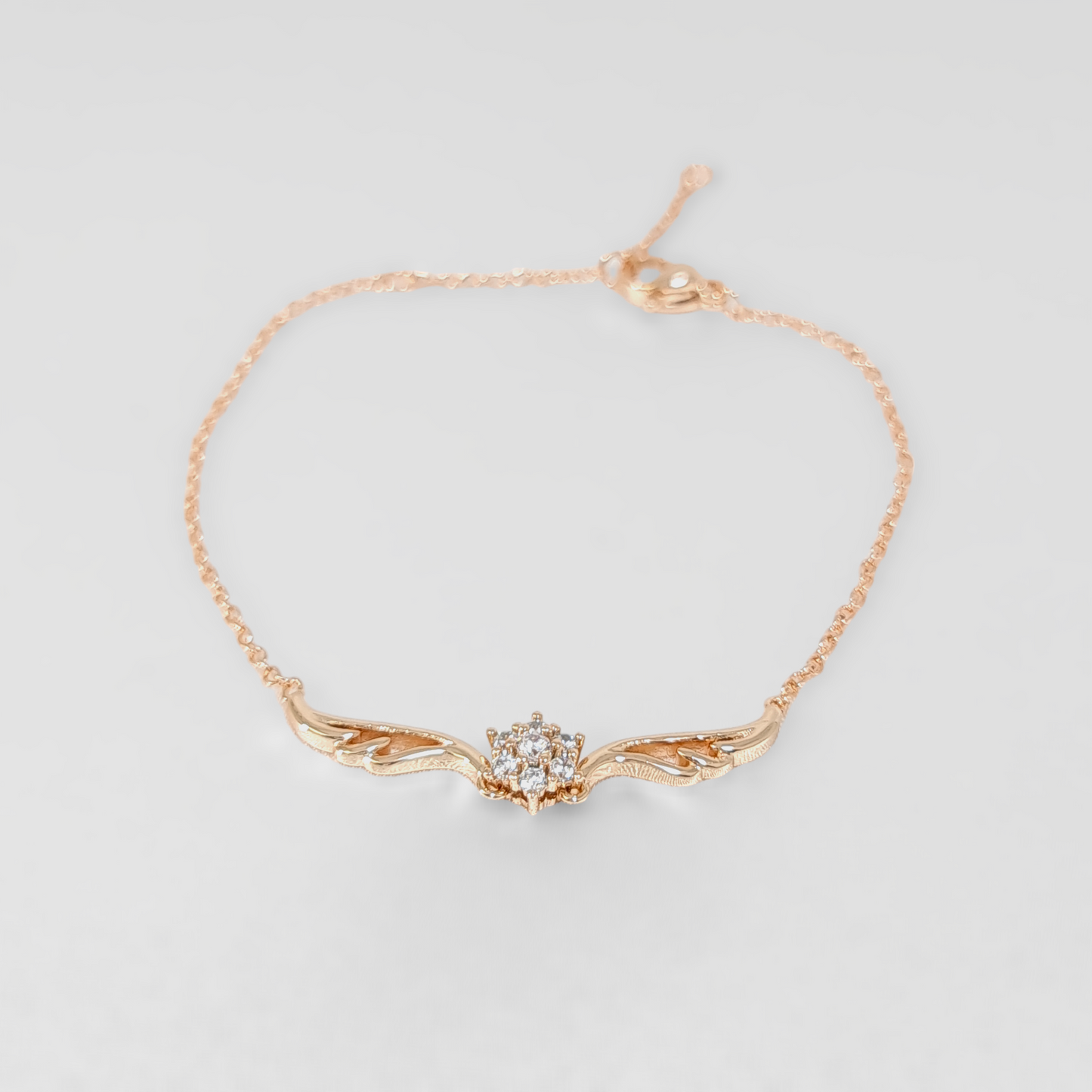 'Angela' - Flower CZ Bracelet