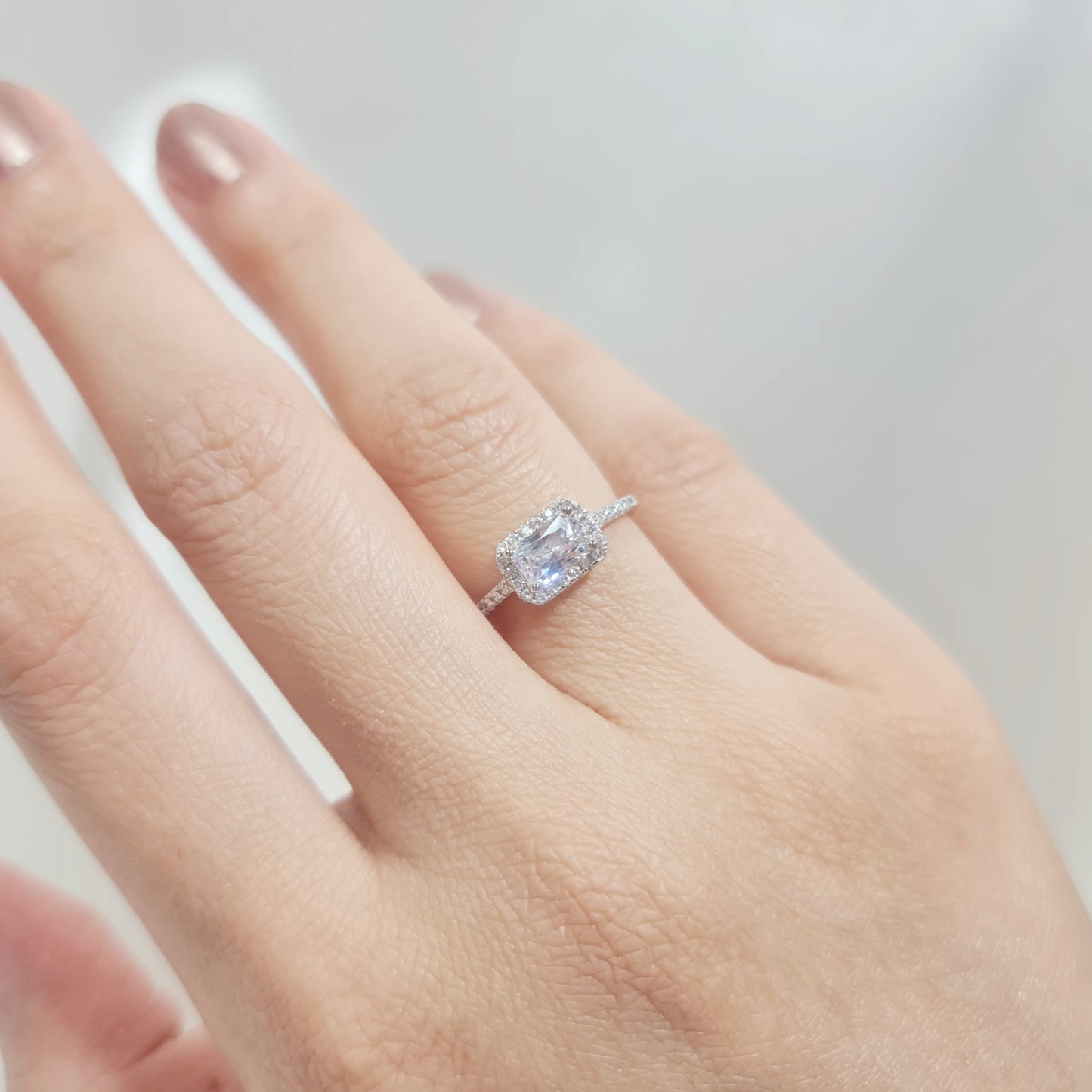 'Talia' - Sparkling Rectangle Cut CZ