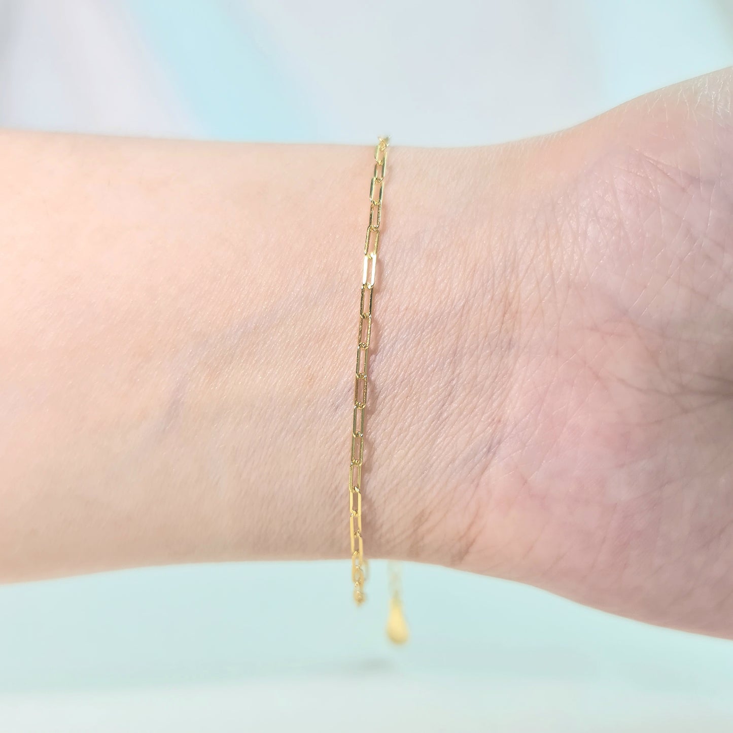 'Théa' - Dainty Paperclip Chain Bracelet