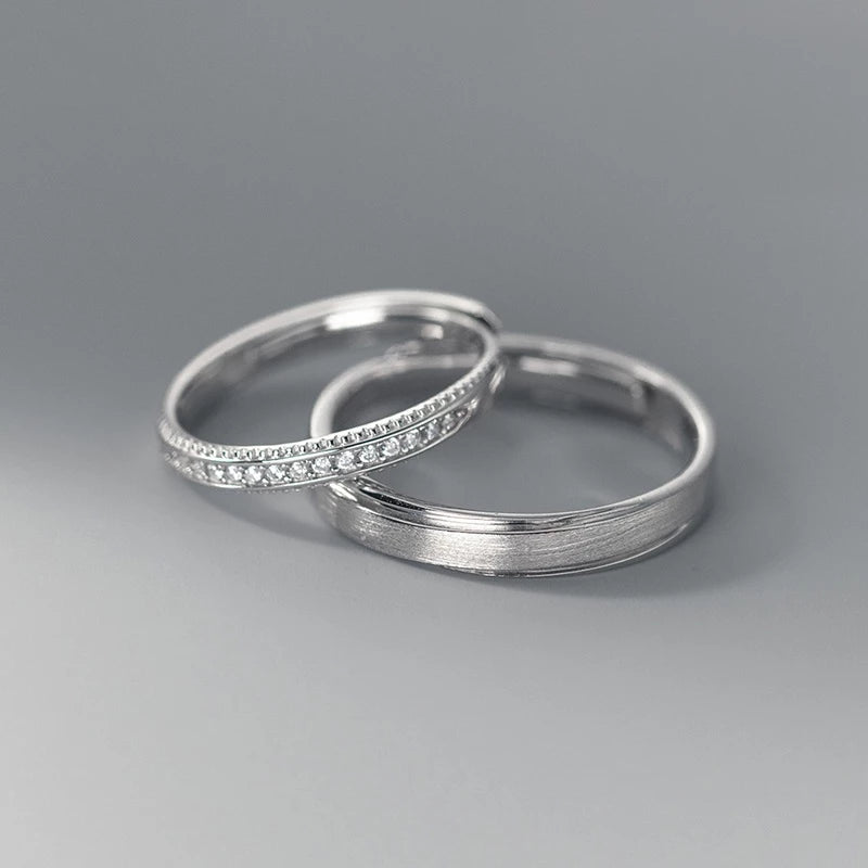 Frosted Couple Ring